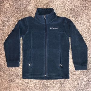 Columbia navy boys zip up jacket